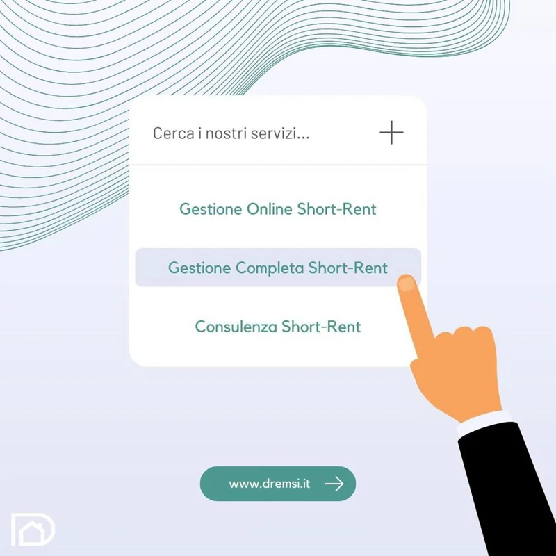 I servizi di gestione short rent di Dremsi: Online, Completa e Consulenza